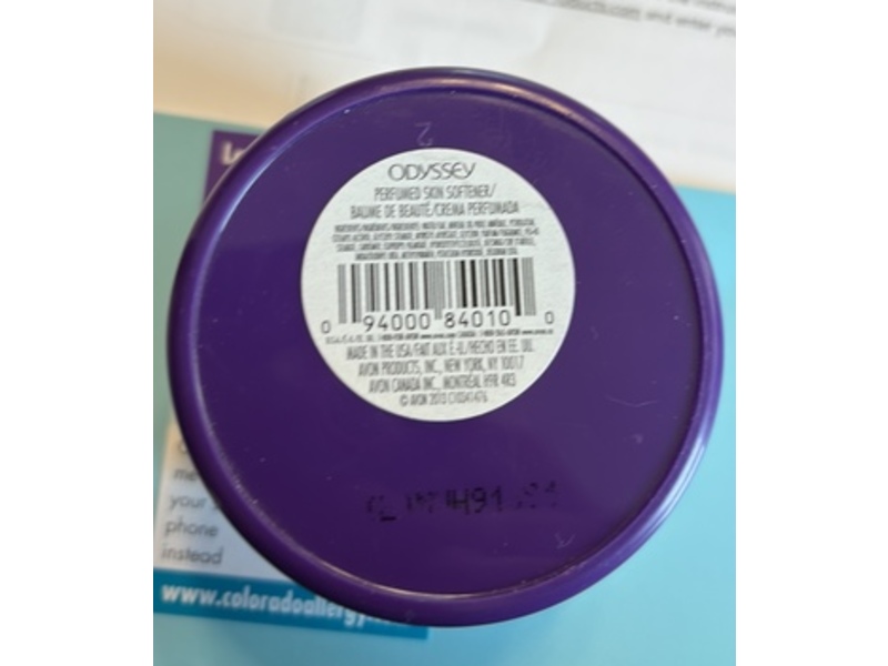 Avon Odyssey Perfumed Skin Softener Cream, 5 fl oz/150 mL