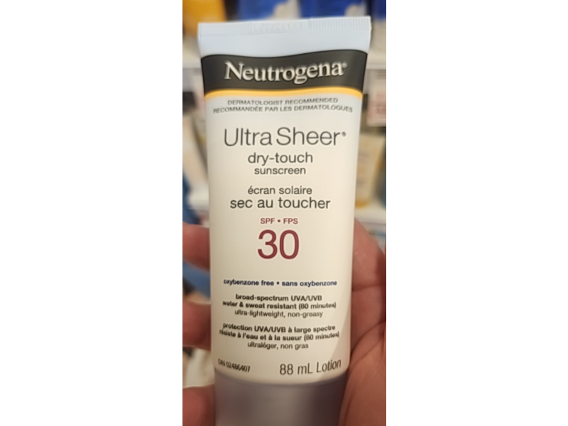 Neutrogena Ultra Sheer Dry-Touch Sunscreen Lotion, SPF 30, 88 mL