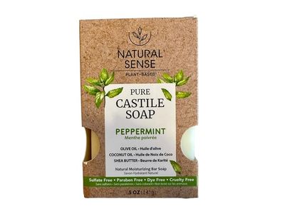Natural Sense Pure Castile Soap, Peppermint, 5 oz/141 g