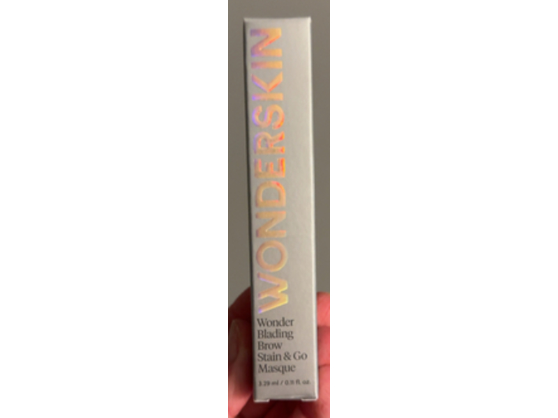 Wonderskin Wonder Blading Brow Stain & Go Masque, Dark Brunette, 0.11 fl oz/3.29 mL
