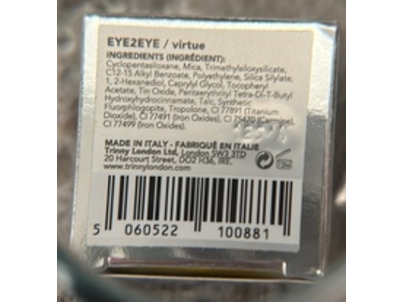 Trinny London Eye2eye Eyeshadow, Virtue, 4 g