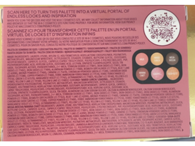 MAC Connect In Colour Eye Shadow Palette, Embedded in Burgundy, 0.22 oz/6.25 g