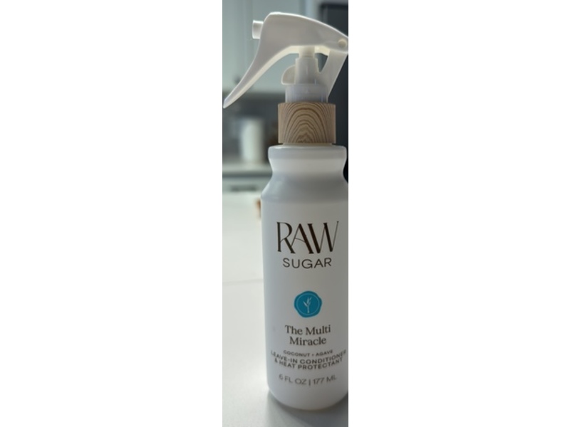 Raw Sugar The Multi Miracle Leave-In Conditioner & Heat Protectant, Coconut+Agave, 6 fl oz/177 mL
