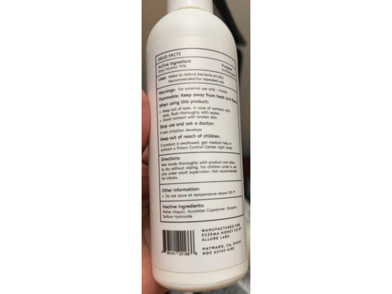 Eczema Honey Hand Sanitizer