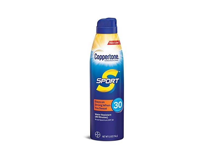 Coppertone SPORT Continuous Sunscreen Spray Broad Spectrum SPF 30 (5.5 Ounce) (Packaging may vary)