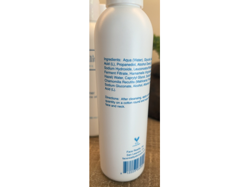 Face Reality Glycolic - Lactic Toner, 6.0 fl oz/180 mL