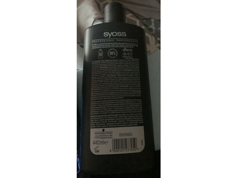 Syoss Keratin Shampoo, Blue Lotus, 14.7 fl oz/440 mL