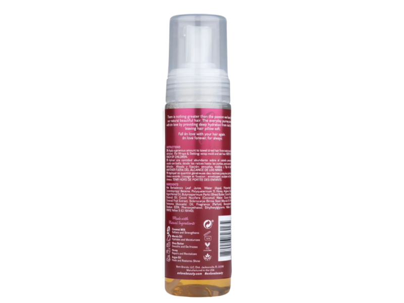 En Love Moisture Crush Foaming Mousse, Coconut Milk & Aloe Vera, 7.27 fl oz/215 mL