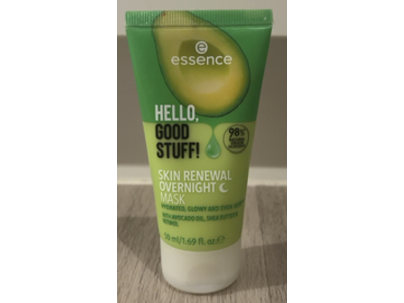 Essence Hello Good Stuff! Skin Renewal Overnight Mask, 1.69 fl oz/50mL