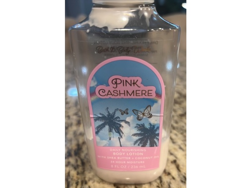 Bath & Body Works Pink Cashmere Daily Nourishing Body Lotion, Shea Butter + Coconut Oil, 8 fl oz/236 mL