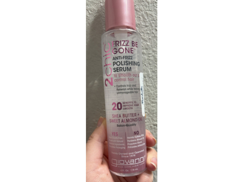 Giovanni 2 chic Antifrizz Polishing Serum, 4 fl oz/118 mL