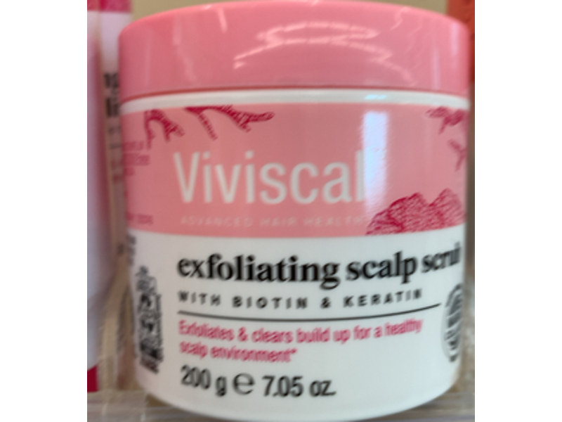 Viviscal Exfoliating Scalp Scrub, biotin & Keratin, 7.05 oz/200 g