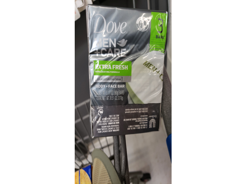 Dove Men +Care Body + Face Bar, Extra Fresh, 3.17 oz