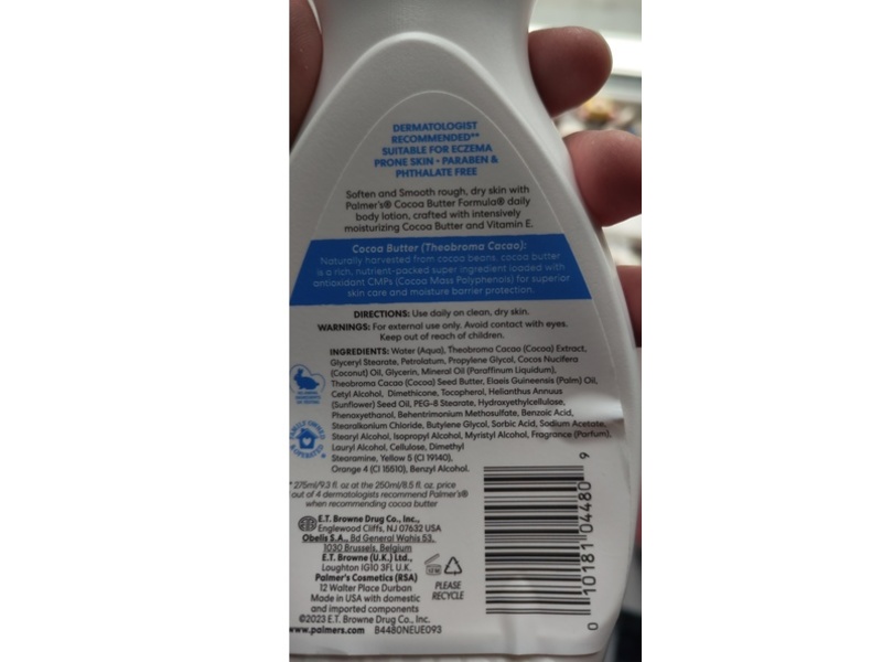 Palmer's Cocoa Butter Softens Intensive Body Lotion, 9.3 fl oz/275 mL