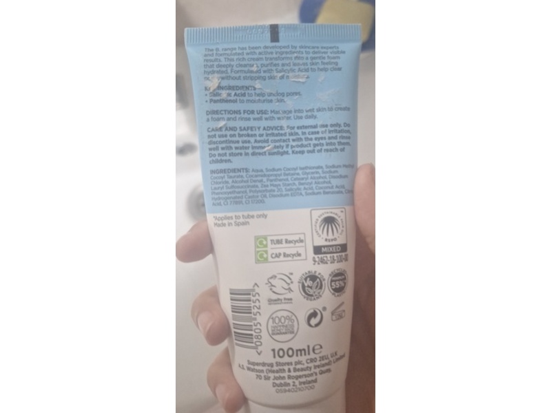 Superdrug Cleanse Creamy Foaming Cleaner, 100 mL