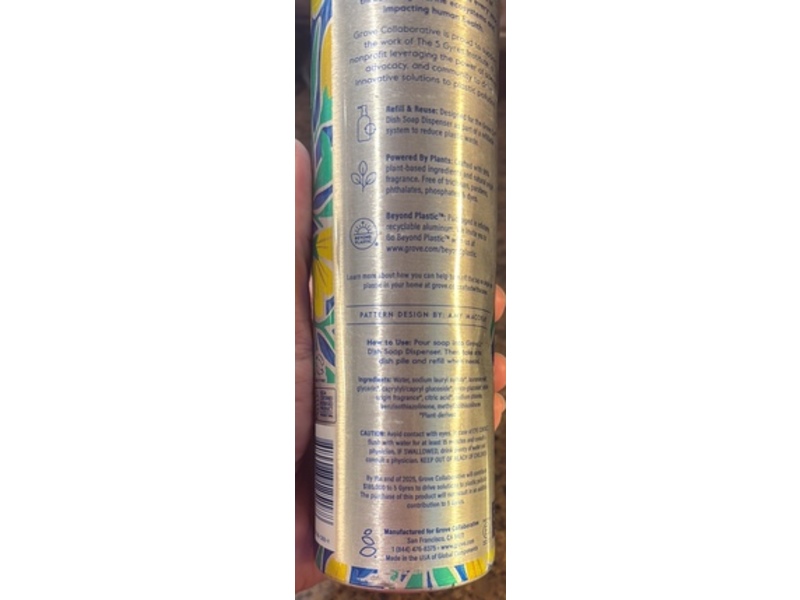 Grove Co. Dish Soap, Pacific Primrose, 16 fl oz/473 mL