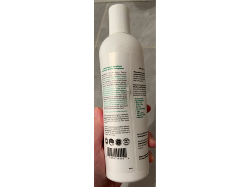 Carina Organics Daily Moisturizing Shampoo, Citrus, 12.2 fl oz/360 mL