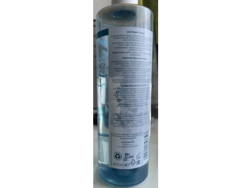 Lumene Sensitive Soothing Toner, 400 mL