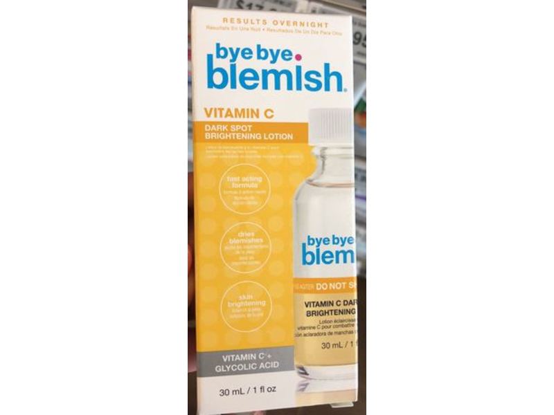 Bye Bye Blemish Dark Spot Brightening Lotion, Vitamin C, 1 fl oz / 30 mL