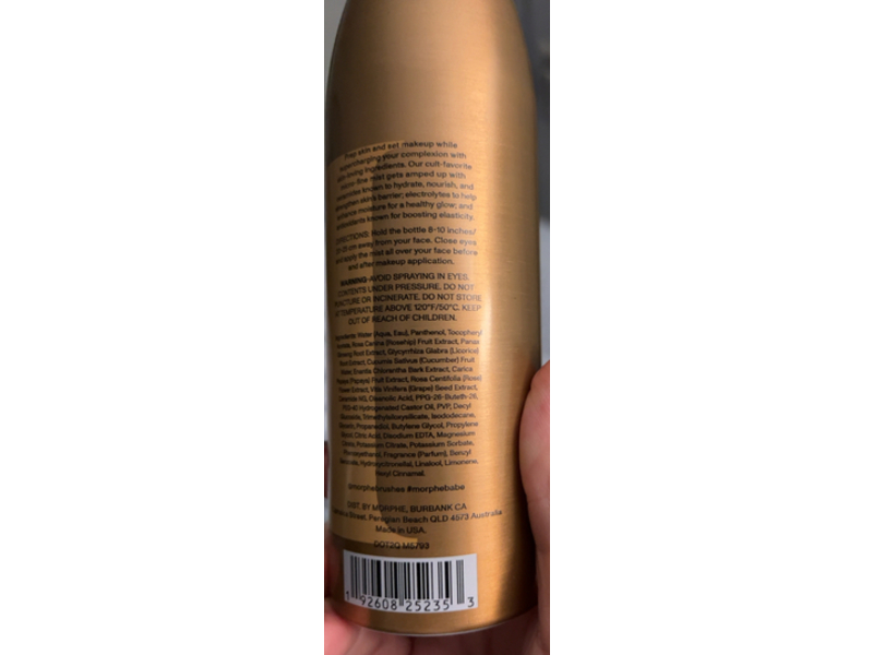 Morphe Jumbo Continuous Prep & Set Mist, Ceramides & Antioxidants, 6.5 oz/184 g