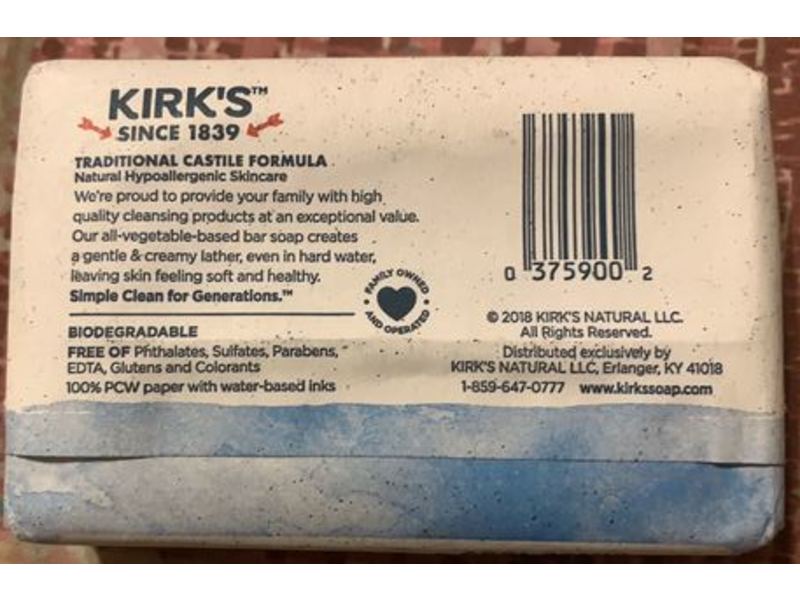 Kirk's Gentle Castile Soap, Original Fresh Scent, 4 oz