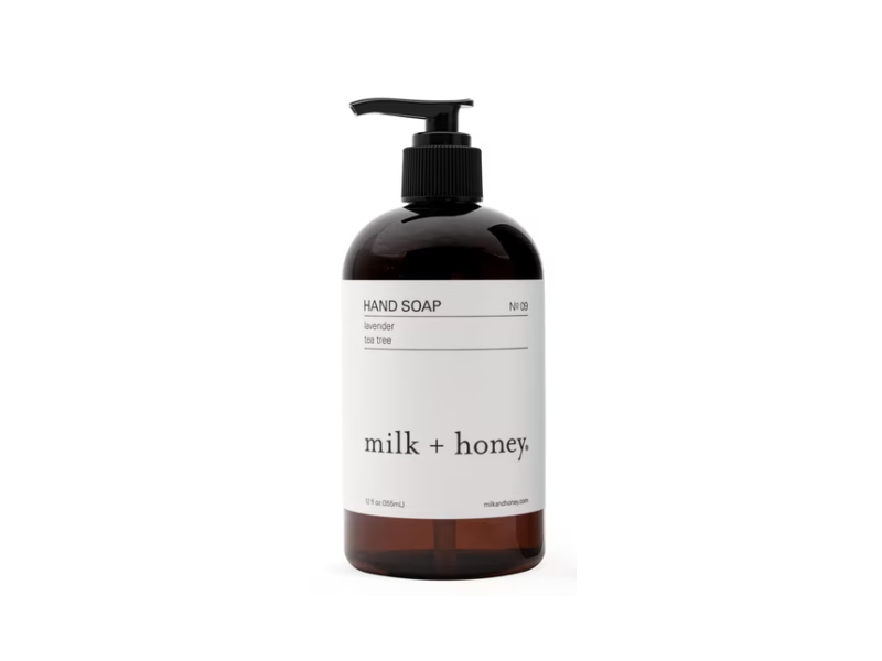 Milk + Honey No 9 Hand Soap, Lavender Tea Tree, 12 fl oz/355 mL