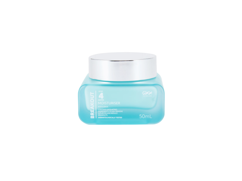 Oxx Skincare Breakout Aha & Bha Moisturizer, Step 4, 50 mL