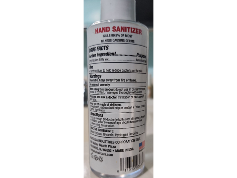 IC Fantasia Hand Sanitizer, 6 fl oz/178 mL