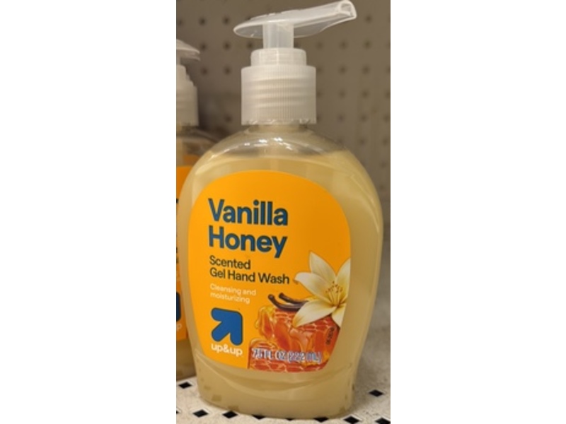 Up & Up Gel Hand Wash, Vanilla Honey Scented, 7.5 fl oz/222 mL