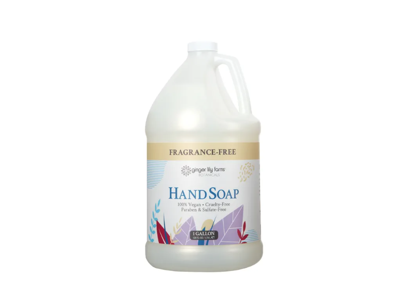 Ginger Lily Farms Botanicals Hand Soap, Fragrance Free, 128 fl oz/3.78 L