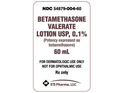 Betamethasone Valerate Lotion USP 0.1%, 60 mL, STI Pharma, LLC (RX)