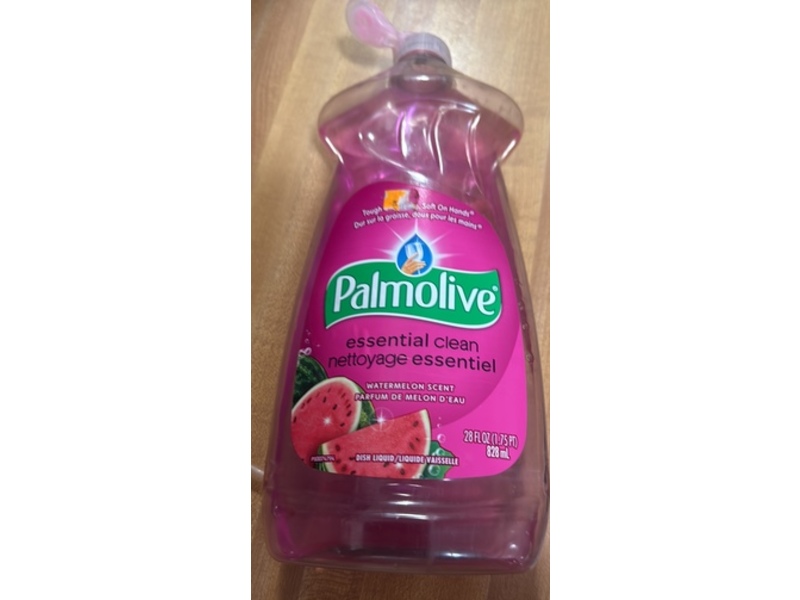Palmolive Essential Clean Dish Liquid, Watermelon Scent, 28 fl oz/828 mL