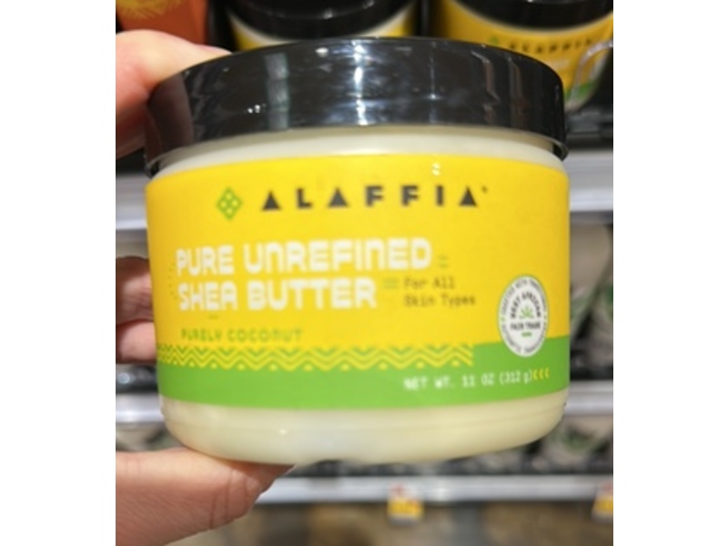 Alaffia Pure Shea Butter, Coconut, 11 oz/312 g