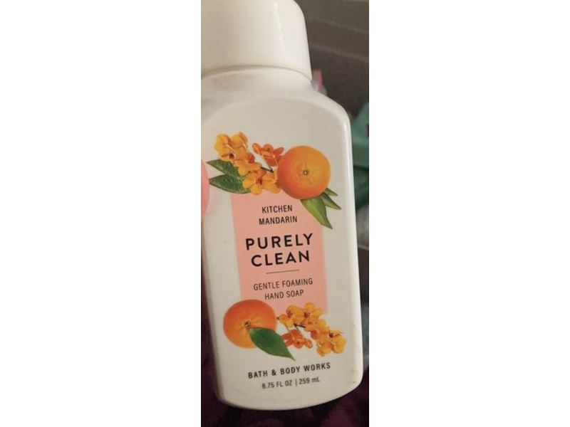 Bath & Body Works Purely Clean Gentle Foaming Hand Soap, Kitchen Mandarin, 8.75 fl oz/259 mL
