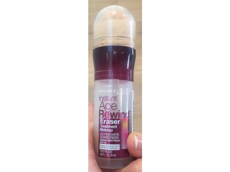 Maybelline New York Instant Age Rewind Eraser Treatment Makeup, 150 Classic Ivory, SPF 18, 0.68 fl oz/20 mL