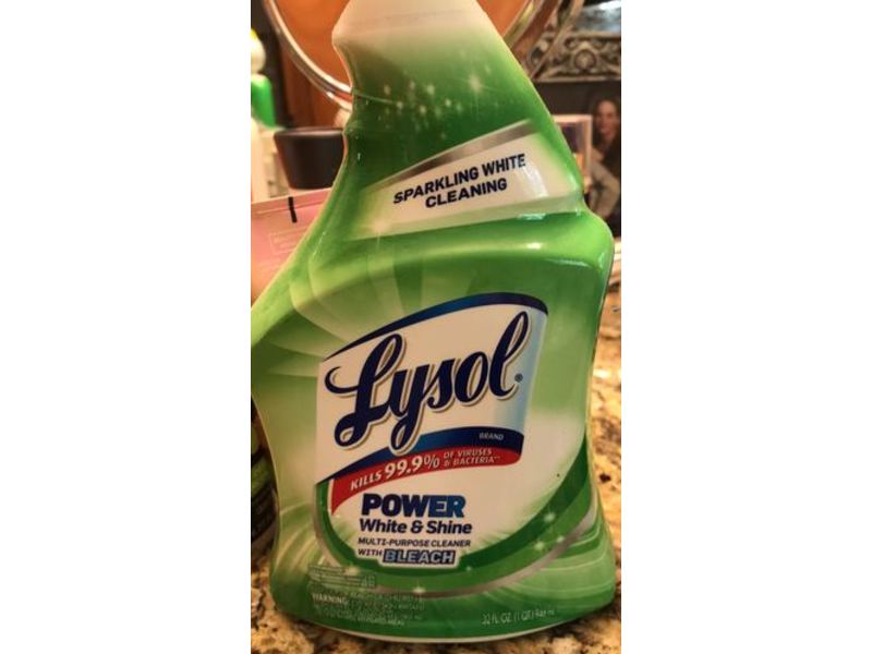 Lysol Power White & Shine Multi-Purpose Cleaner, Bleach, 32 fl oz/946 mL