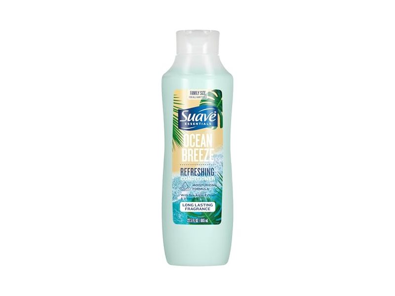 Suave Essentials Refreshing Conditioner, Ocean Breeze, 22.5 fl oz/665 mL