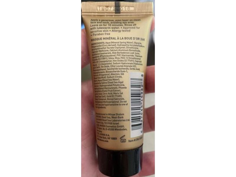 Ahava 24K Gold Mineral Mud Mask, 0.51 fl oz/15 mL