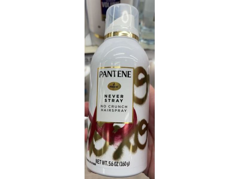 Pantene Never Stray No Crunch Hairspray, 5.6 oz/160 g