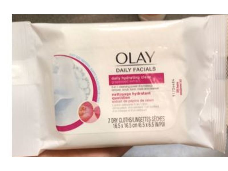 Olay Daily Facials Hydrating Cleansing Cloths, 7 Count