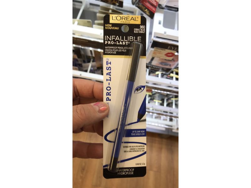 L'Oreal Paris Infallible Pro-Last Waterproof Pencil Eyeliner, Cobalt Blue, 0.042 oz