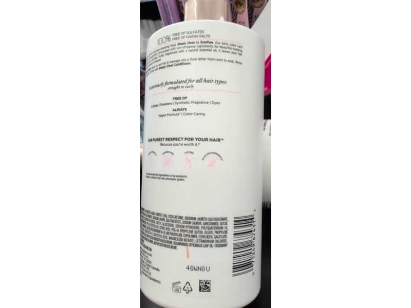 L'Oreal Paris Everpure Simply Clean Shampoo, 23 fl oz/680 mL