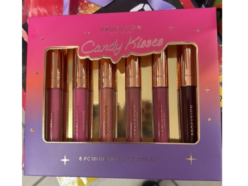 Profusion Cosmetics High Shine Lip Gloss Set, Candy Kisses, 0.7 fl oz/21 mL, 6 Count