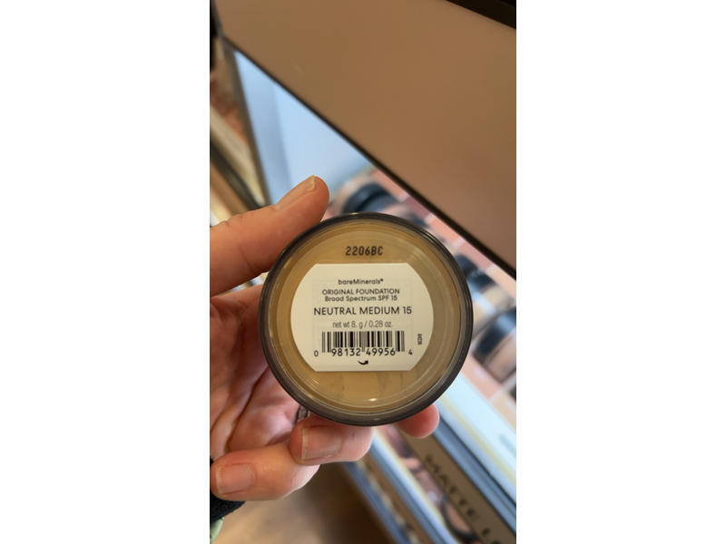 BareMinerals Original Foundation, SPF 15, Neutral Medium 15, 0.28 oz/8 g
