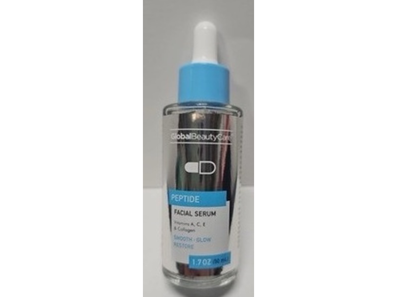 Global Beauty Care Peptide Facial Serum, 1.7 fl oz/50 mL