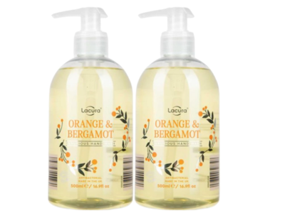 Lacura Antibacterial Hand Wash, 16.9 fl oz/500 mL, Pack Of 2