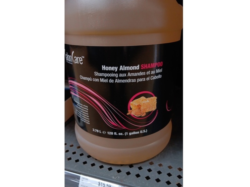 Salon Care Shampoo, Honey Almond, 128 fl oz/3.79 L