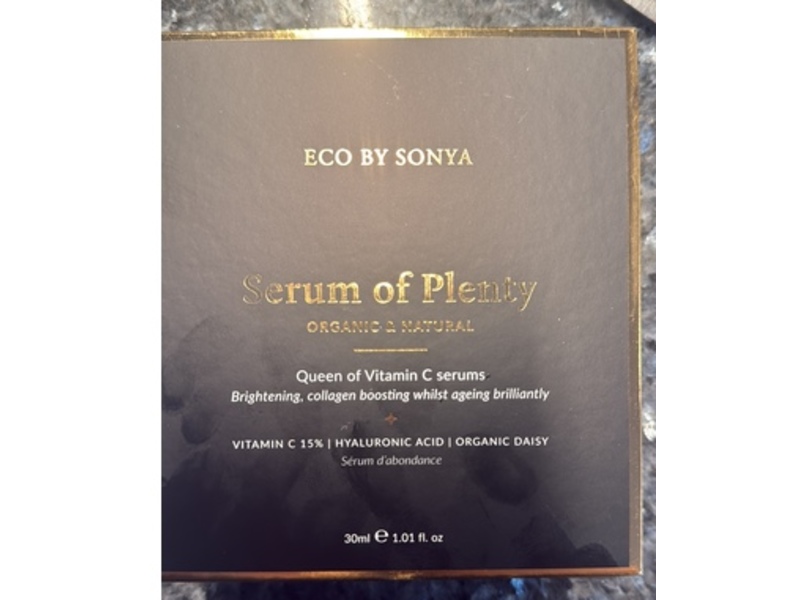 Eco By Sonya Serum Of Plenty, Vitamin C + Hyaluronic Acid + Daisy, 1.01 fl oz/30 mL