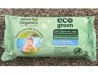 Alma Organics Eco Green Baby Wipes, 60 Count, Pack Of 3 - thumbnail 2