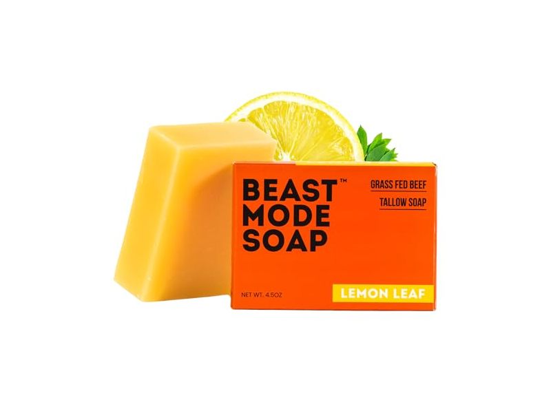 Beast Mode Soap Single Bar, Lemon Leaf, 4.5 fl oz
